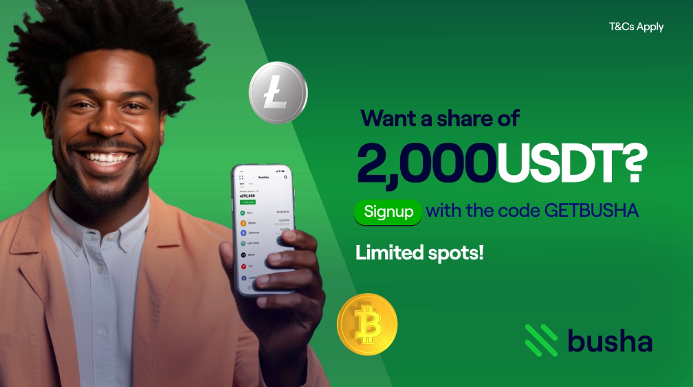 Unlock Your Share of 2,000 USDT with Busha