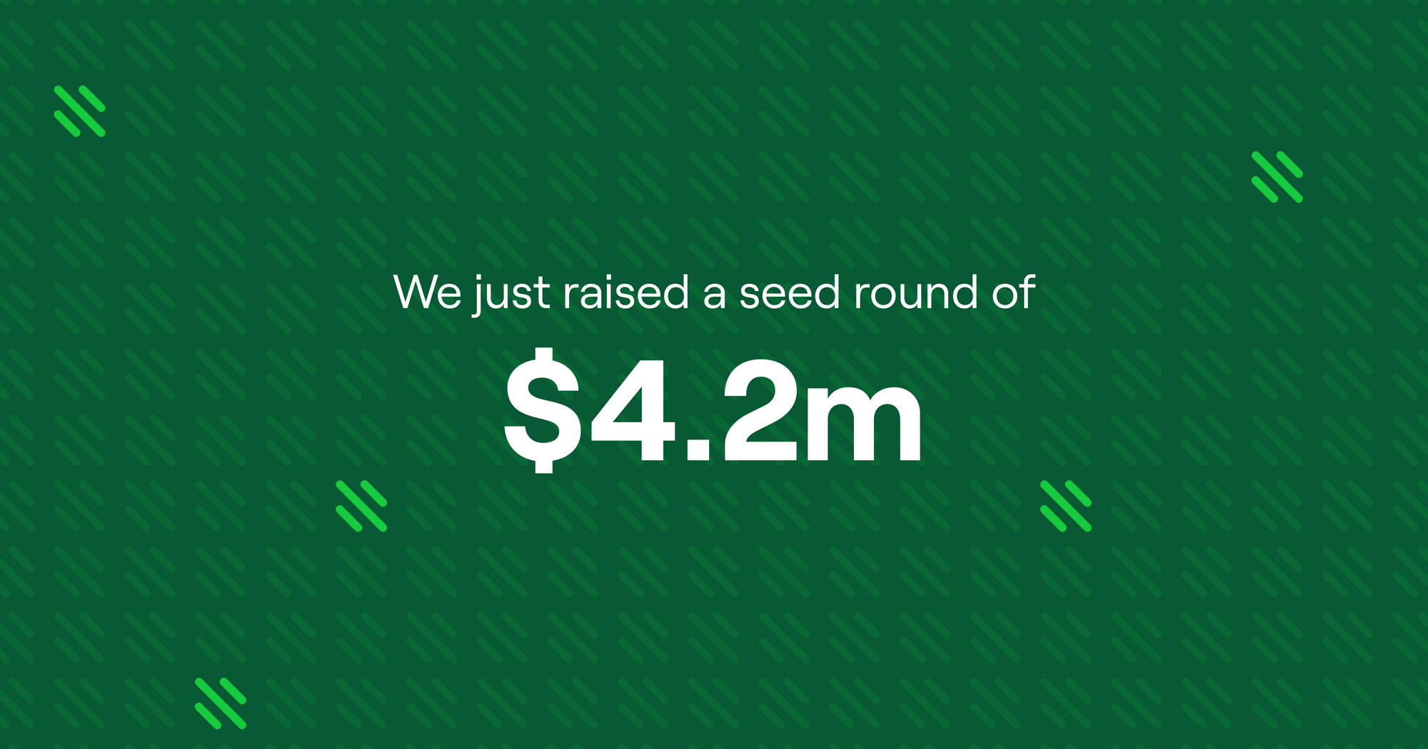Announcing our $4.2m seed round led by Jump Capital with participation from Cadenza Ventures