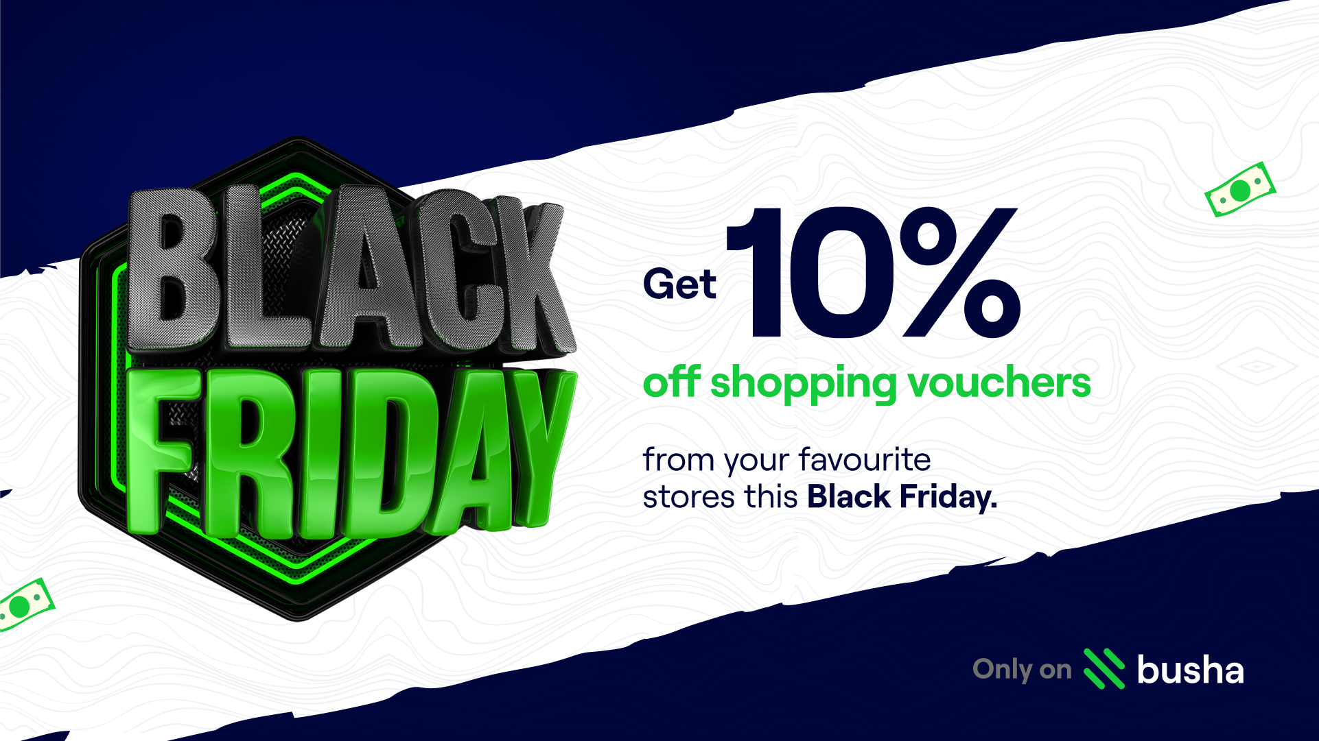 Busha Black Friday sales