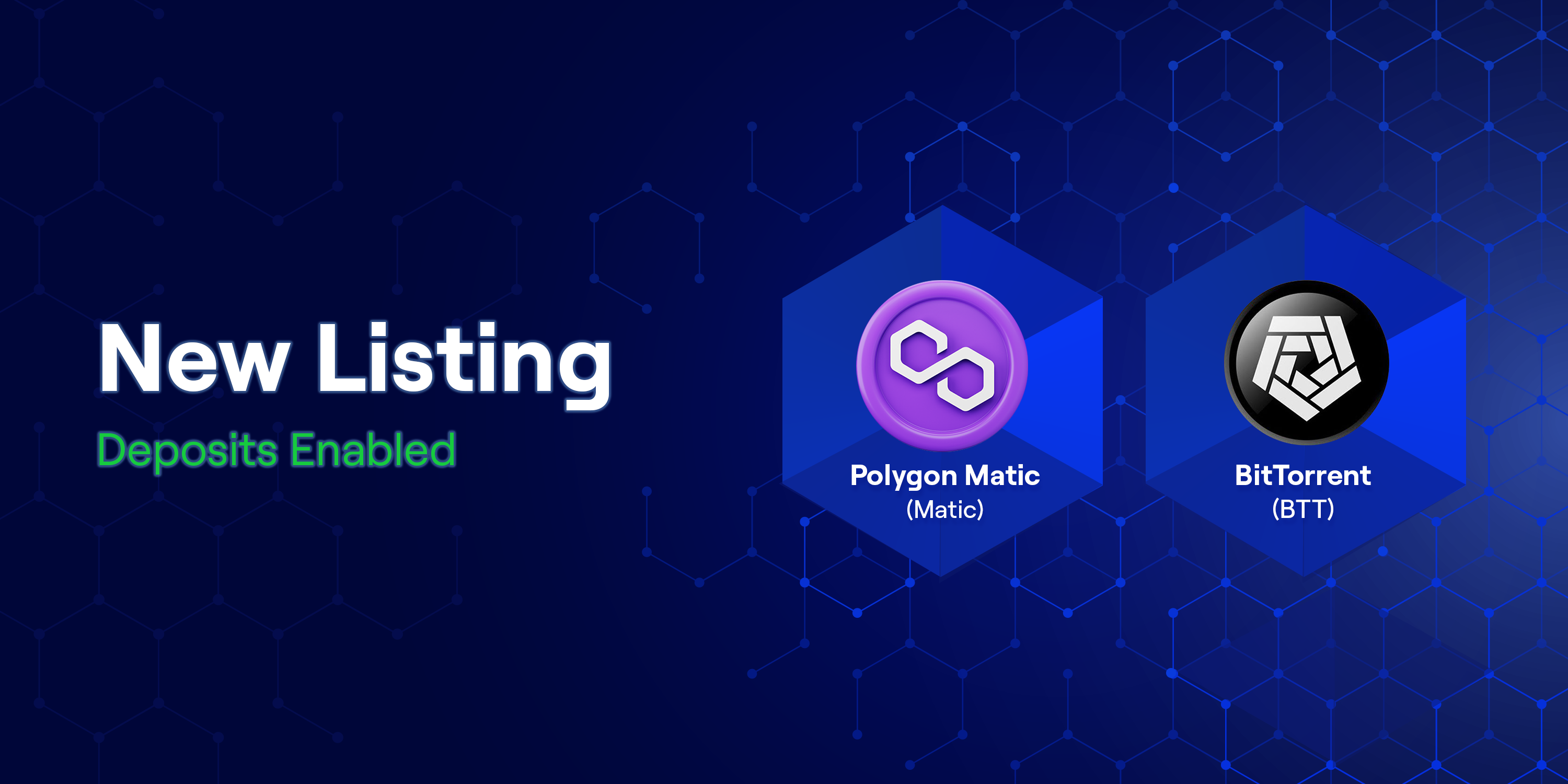 Busha Enables Deposits for MATIC and BTT