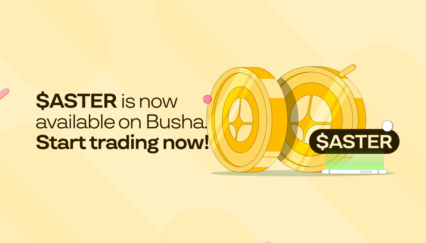 Busha Lists $ASTER
